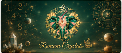 Ramam Crystals spiritual logo artwork