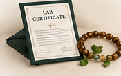 Lab certificate with crystal bracelet